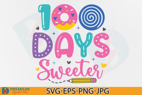 100 Days School Girl SVG: T-Shirt Graphics