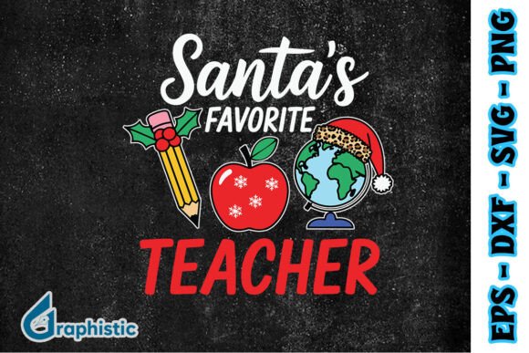 Christmas Teacher SVG: Graphics & Print Templates