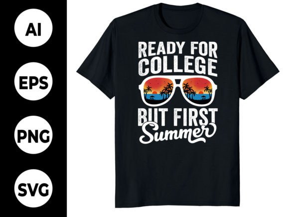 College Summer Tee Graphics & T-Shirt Designs