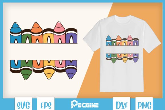 Crayon Teacher SVG for T-Shirt Designs & Graphics