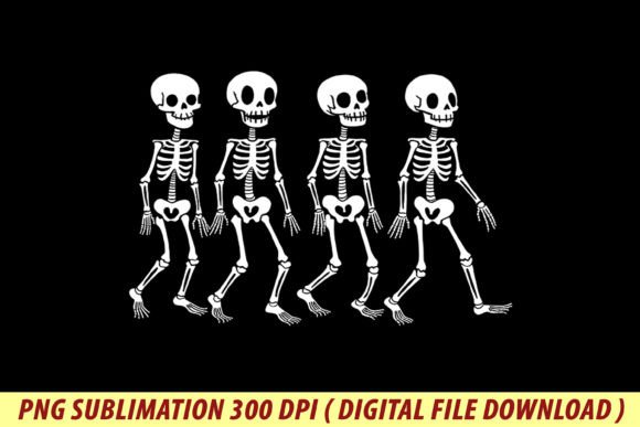 Dancing Skeleton Graphics for T-Shirt Designs
