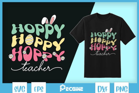 Easter Teacher Bunny Graphics for T-Shirt Designs