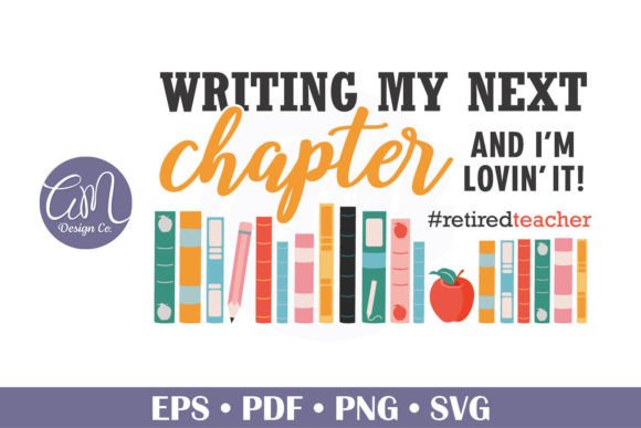 English Teacher Retirement Graphic Svg: Graphics & Illustrations