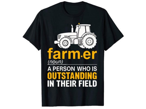 Farmer Noun Tractor Graphics for T-Shirt Designs