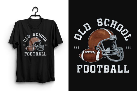 Football Old School T-Shirt Design Graphics Review