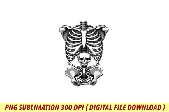 Maternity Skeleton Baby Monster Pumpkin Graphics & T-Shirt Designs