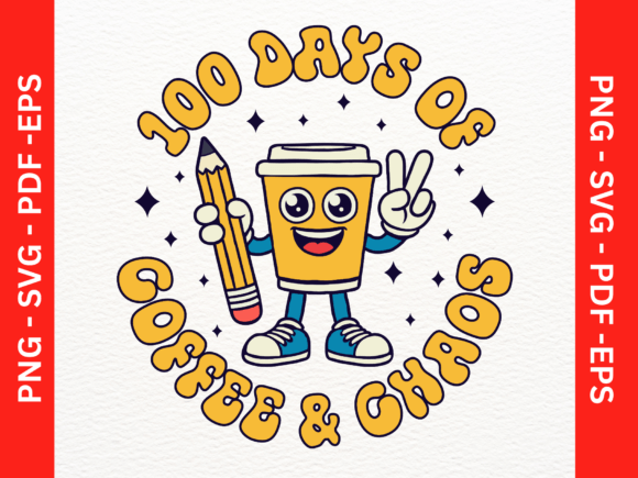 Reviewing 100 Days of Coffee and Chaos Graphics & T-Shirt Designs