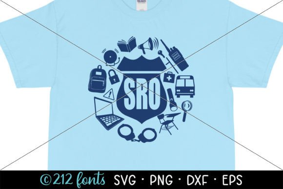 School Resource Officer SRO SVG Graphic for Illustrations