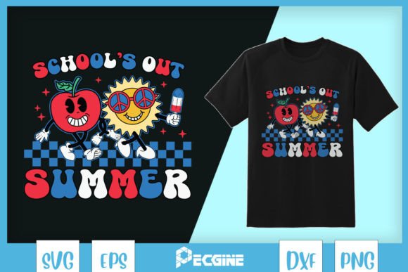 School's Out SVG: Graphics for T-Shirt Designs