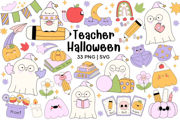 Teacher Halloween Graphics & Illustrations Review